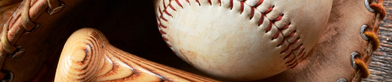 Baseball bat and ball